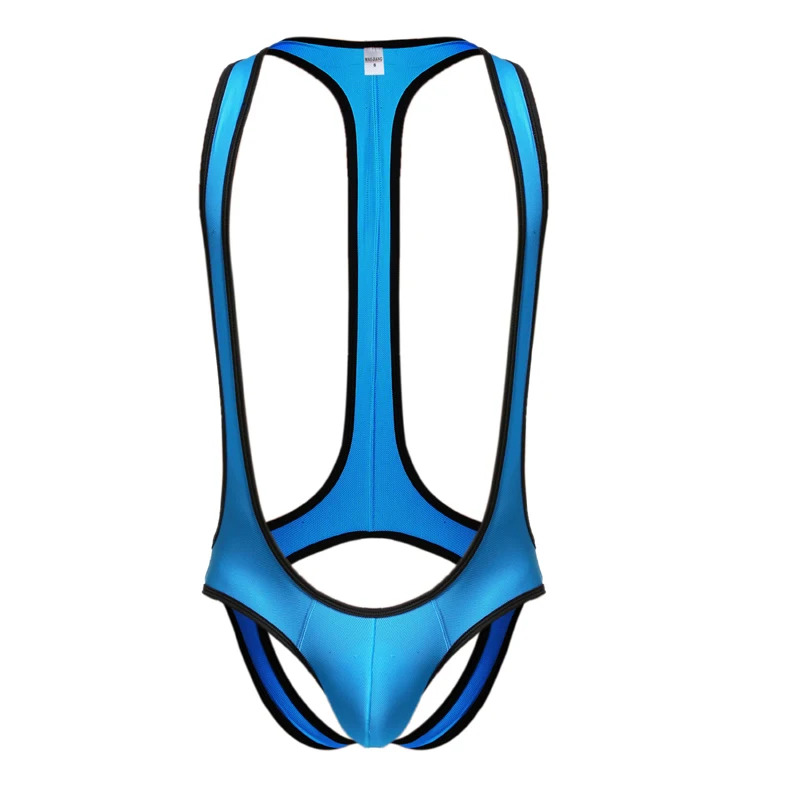 

Sexy Men Undershirts JumpSuit One-Piece Suits Open Butt Wrestling Singlet Breathable BodySuit Exotic Super Soft Undershirt