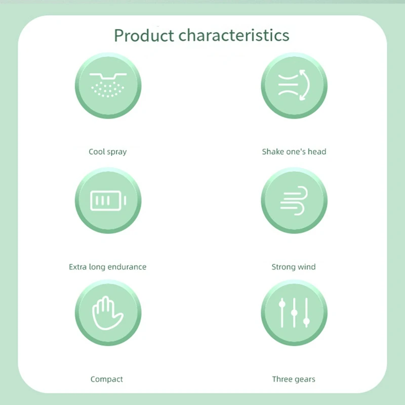 مروحة تغشية محمولة باليد ، بنك طاقة قابل لإعادة الشحن ، مروحة تبريد مياه للسفر