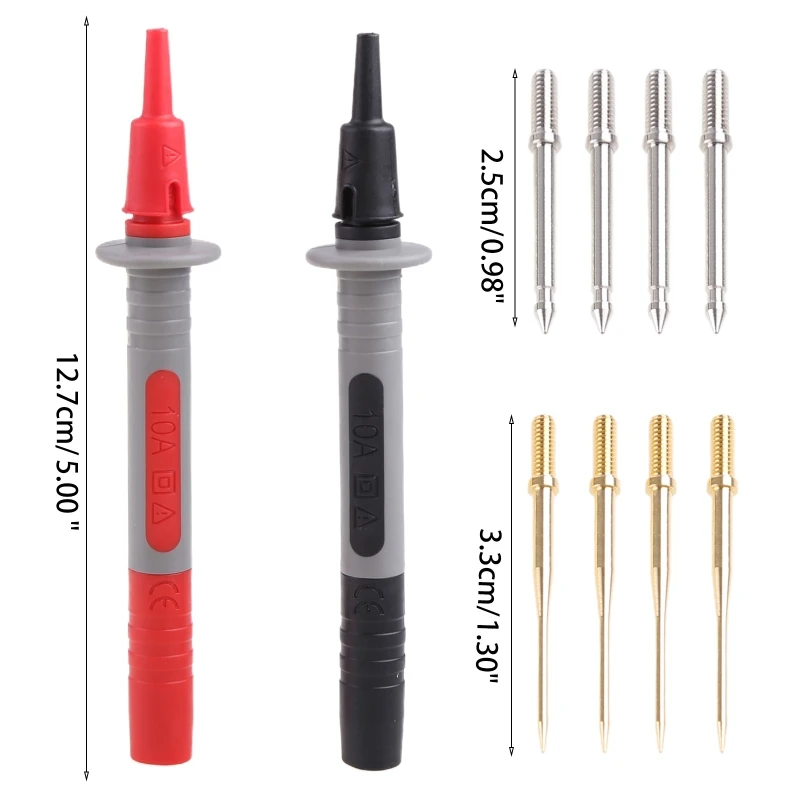 Durable P8003 Multimeter Probe Test Leads 4mm Banana Plug for Electrical Testing Dropship
