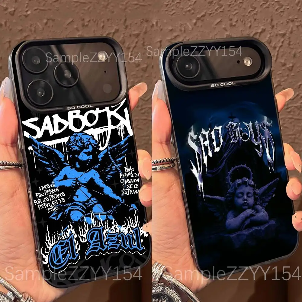 

J-Junior H Sad Boyz Phone Case For iPhone 17,16,15,14,13,12,X,8,Pro,Max,Plus,E,SE4,Air,Mini Black IMD Matte