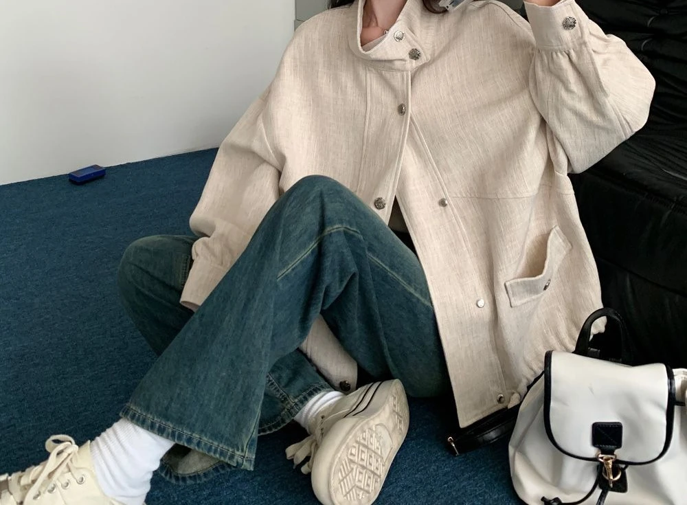 سترة عمال عصرية على الطراز الغربي للنساء لخريف 2025، نمط جديد فضفاض وكسول، كاجوال #3