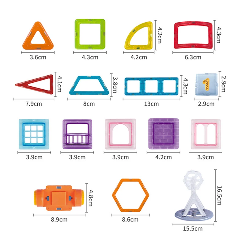 Mały rozmiar klocki magnetyczne DIY magnesy zabawki dla dzieci designerskie zestawy konstrukcyjne prezenty bożonarodzeniowe dla dzieci zabawki