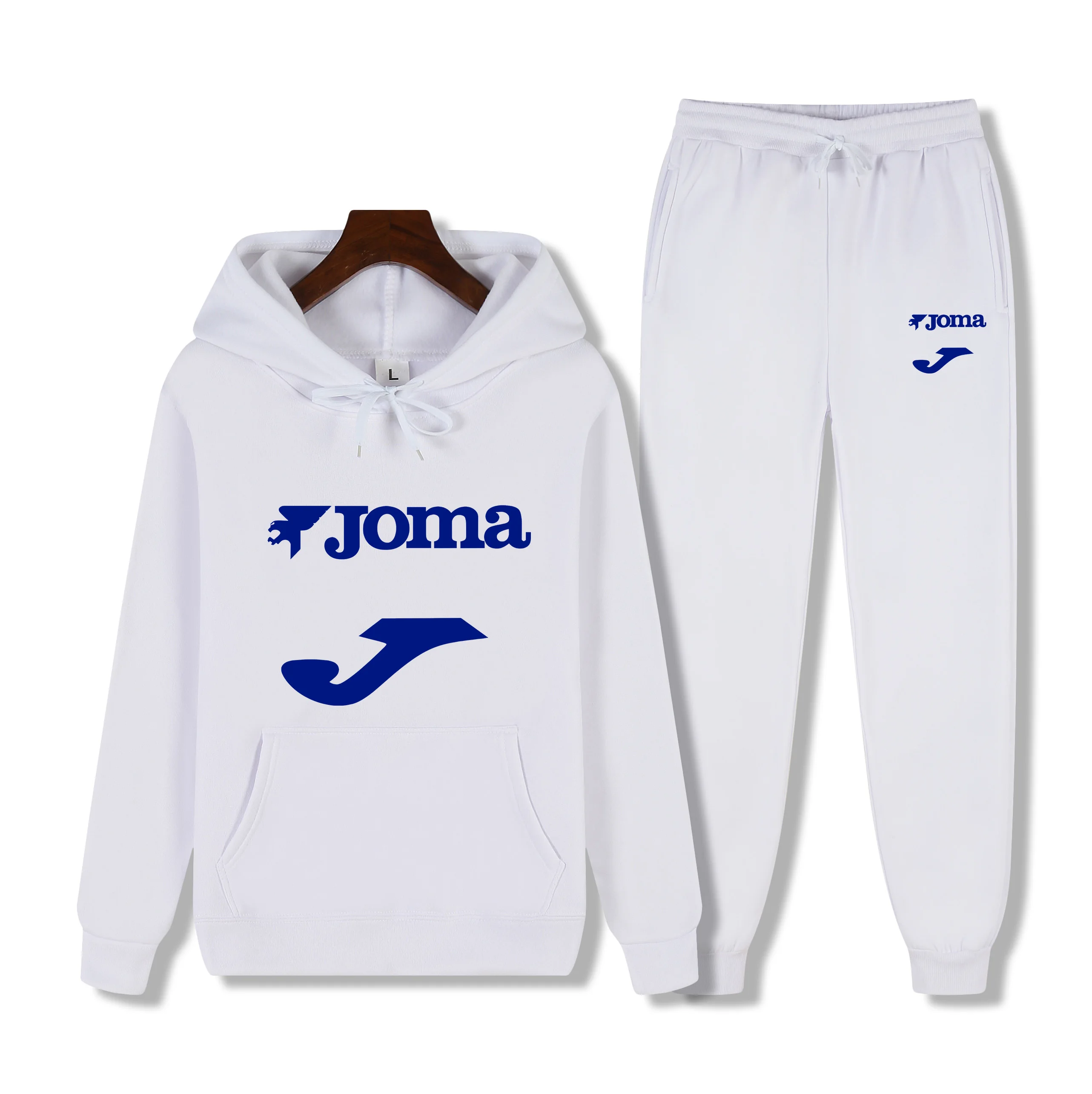 

JOMA осенне-зимний высококачественный костюм для отдыха на открытом воздухе, универсальный повседневный мужской свитшот для фитнеса и отдыха + брюки, комплект из двух предметов