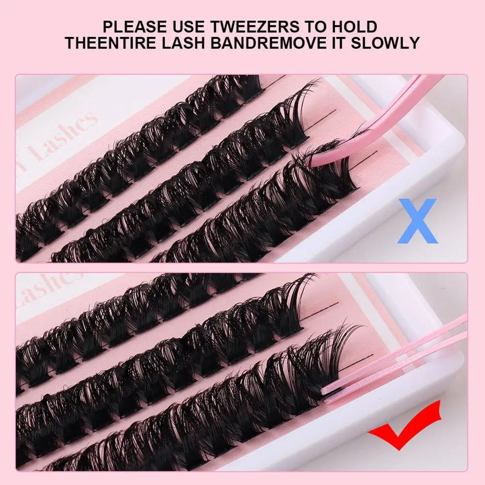 DIY Segmented False Eyelashe Individual Cluster Makeup Tools Lashes Natural Individual Lash Fluffy Lightweight False Eyelashes