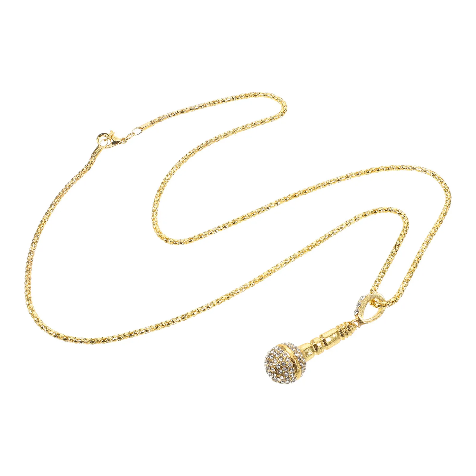 Microphone Necklace Hip Hop Style Pendant for Women Men Unisex Necklaces Daily Wear Party Gift Birthday Christmas Valentine