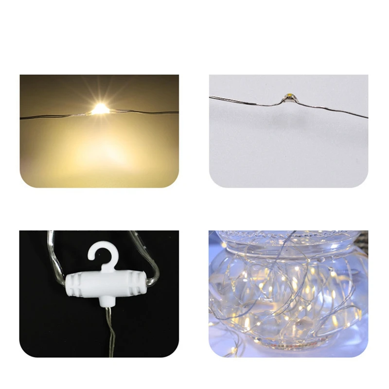 LED Window Curtain Lights Twinkle String Lights With Remote Control For Wedding Party Bedroom Wall