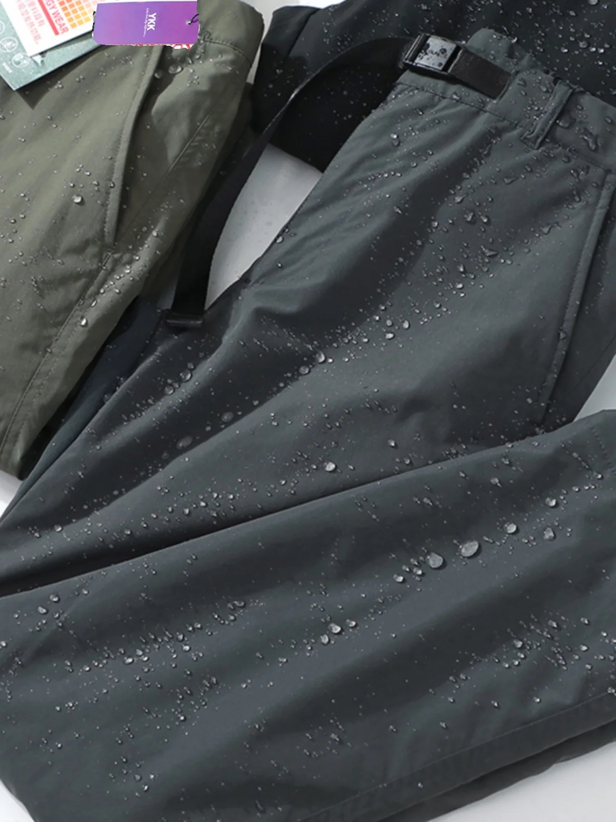 

Men's Fce Lined Thiened Straight Leg Pants Autumn Winter Outdoor Casual Trousers Windproof Waterproof Faion Urban Sle