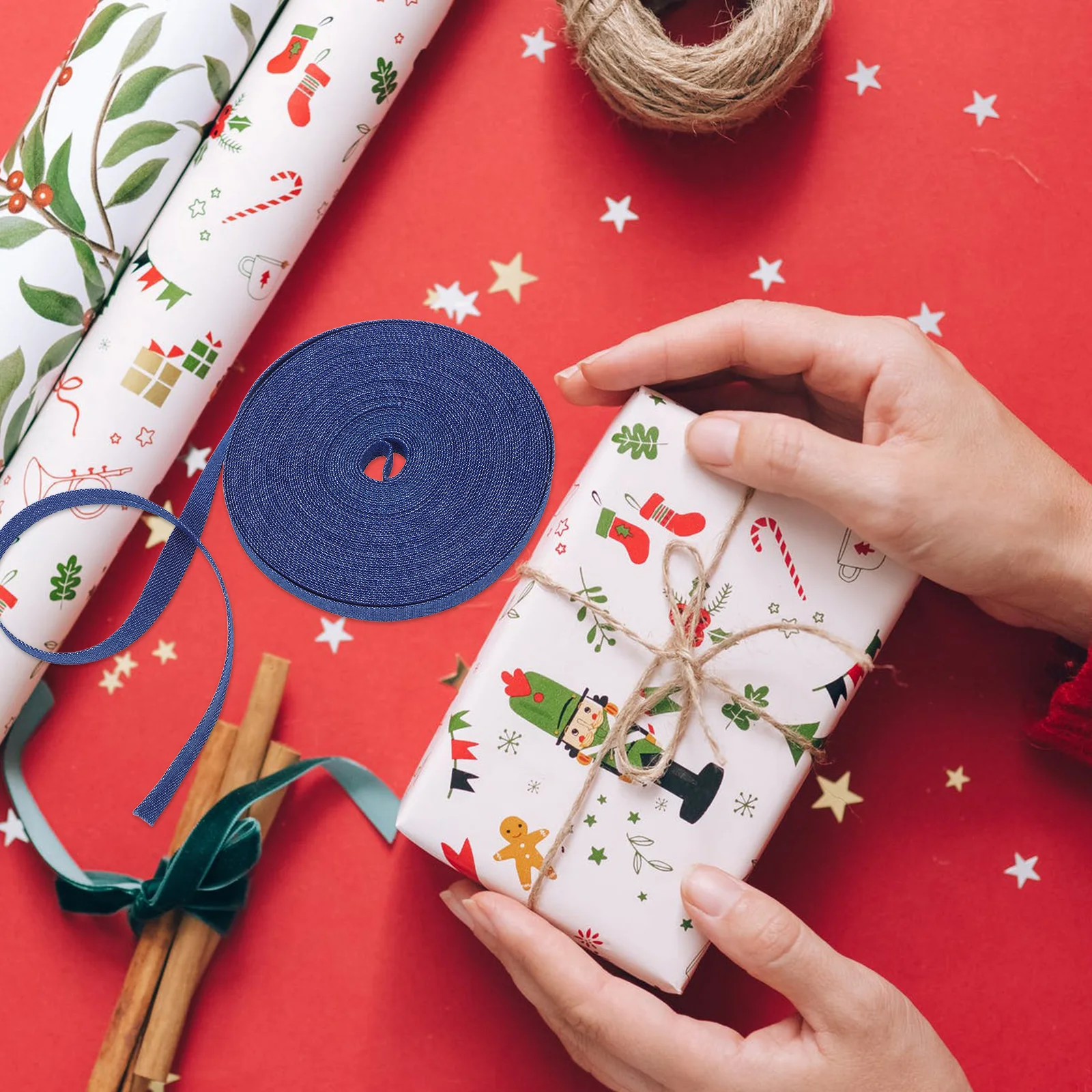 

10 M 10Mm Retro Denim Ribbon Fabric For Diy Crafts Hair Clips Bridal Bouquets Gift Wrapping Sewing Decorations Bow