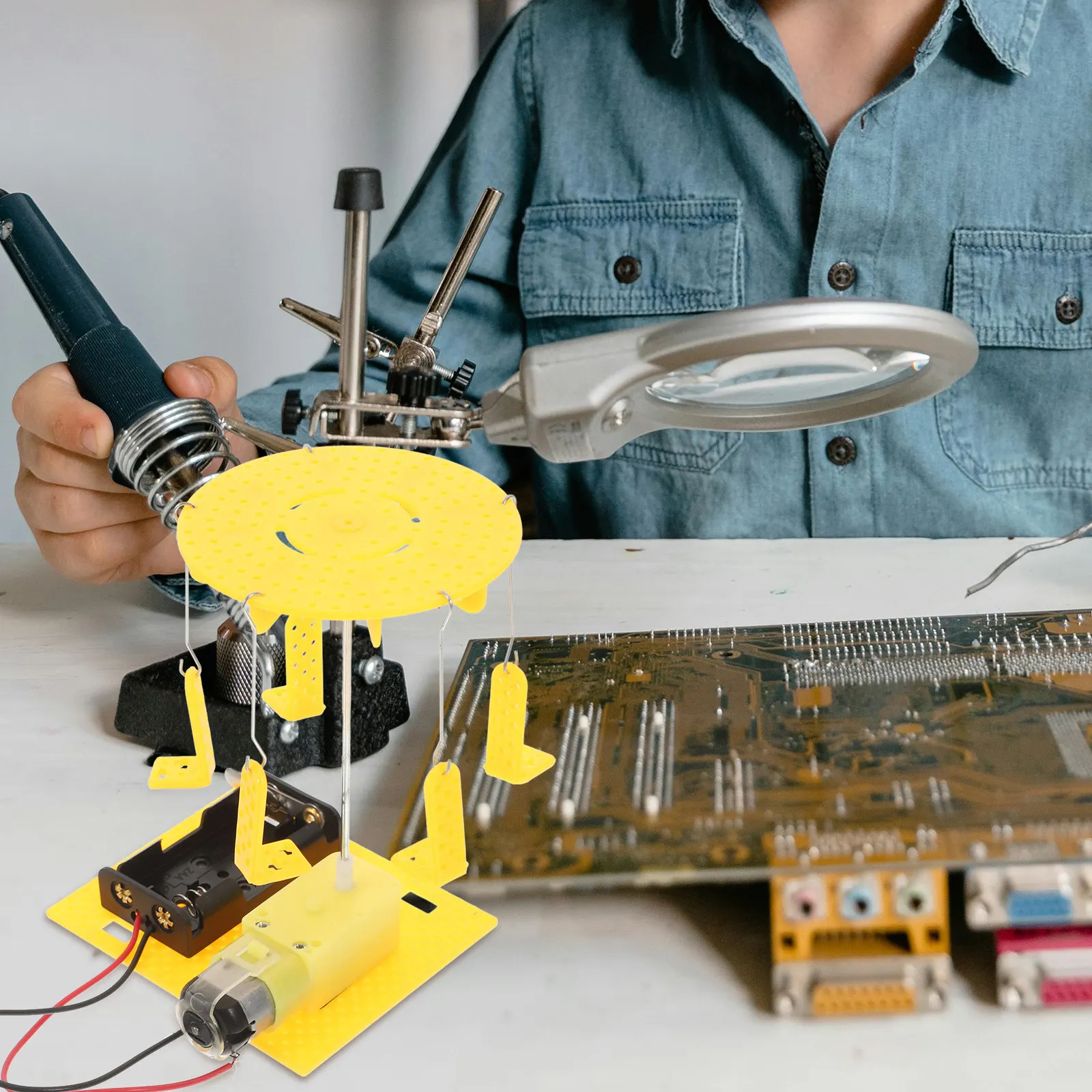 

Набор для сборки летающего кресла своими руками: электрический вращающийся механизм, научный эксперимент, образовательный проект, набор для творчества