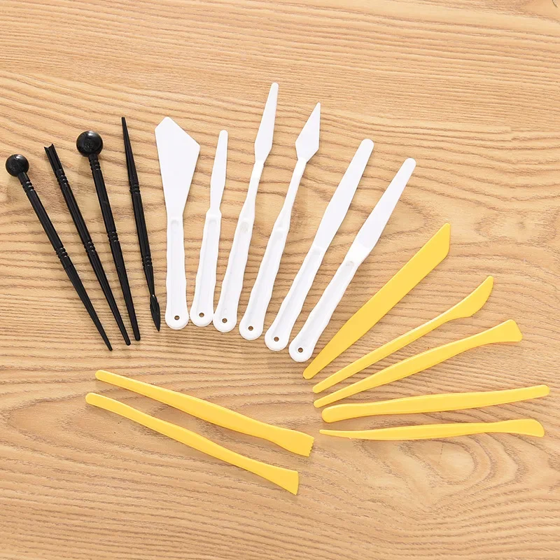 أدوات الرسم الزيتي: 6 قطع/مجموعة سكاكين الرسم الزيتي، ملعقة، سكين اللوحة، سكين الخلط، مكشطة للحرف الفنية