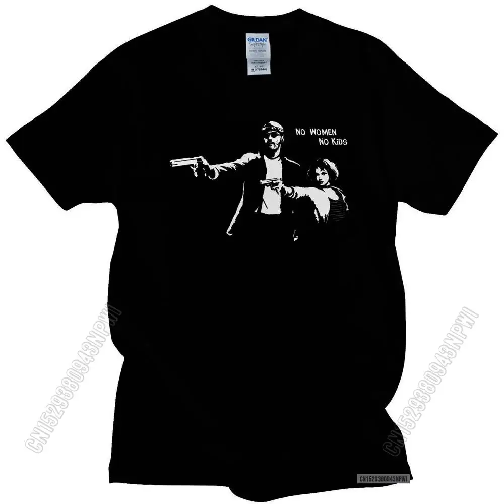 80s Film Leon The Professional T Shirt For Men Cotton Mathilda T-Shirt Soft Fabric Natalie Portman Tshirt Luc Besson Movie Tee