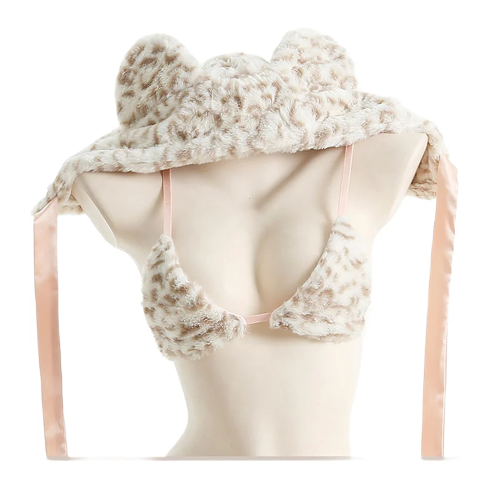 

Comfortable Lingerie Underwear Sets Women Lovers Role Play Costume Naughty Cat Bikini Bra Thong With Hats Suit