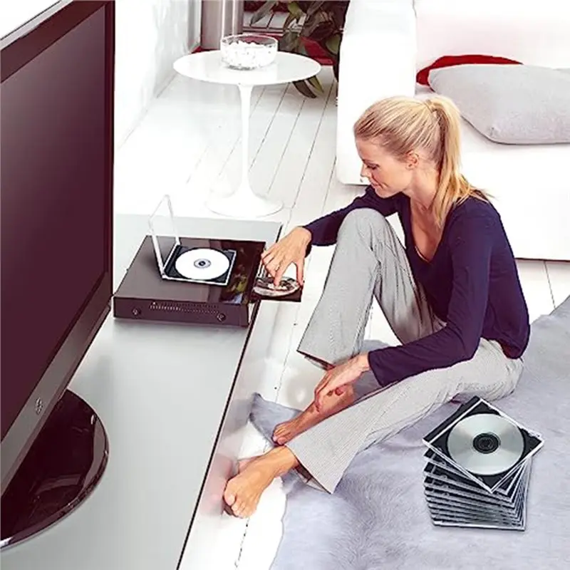 A36T-25Pcs 10.4 Mm CD Jewel Cases CD Case DVD Cover Protection Replacement DVD Case For Protection Replacement