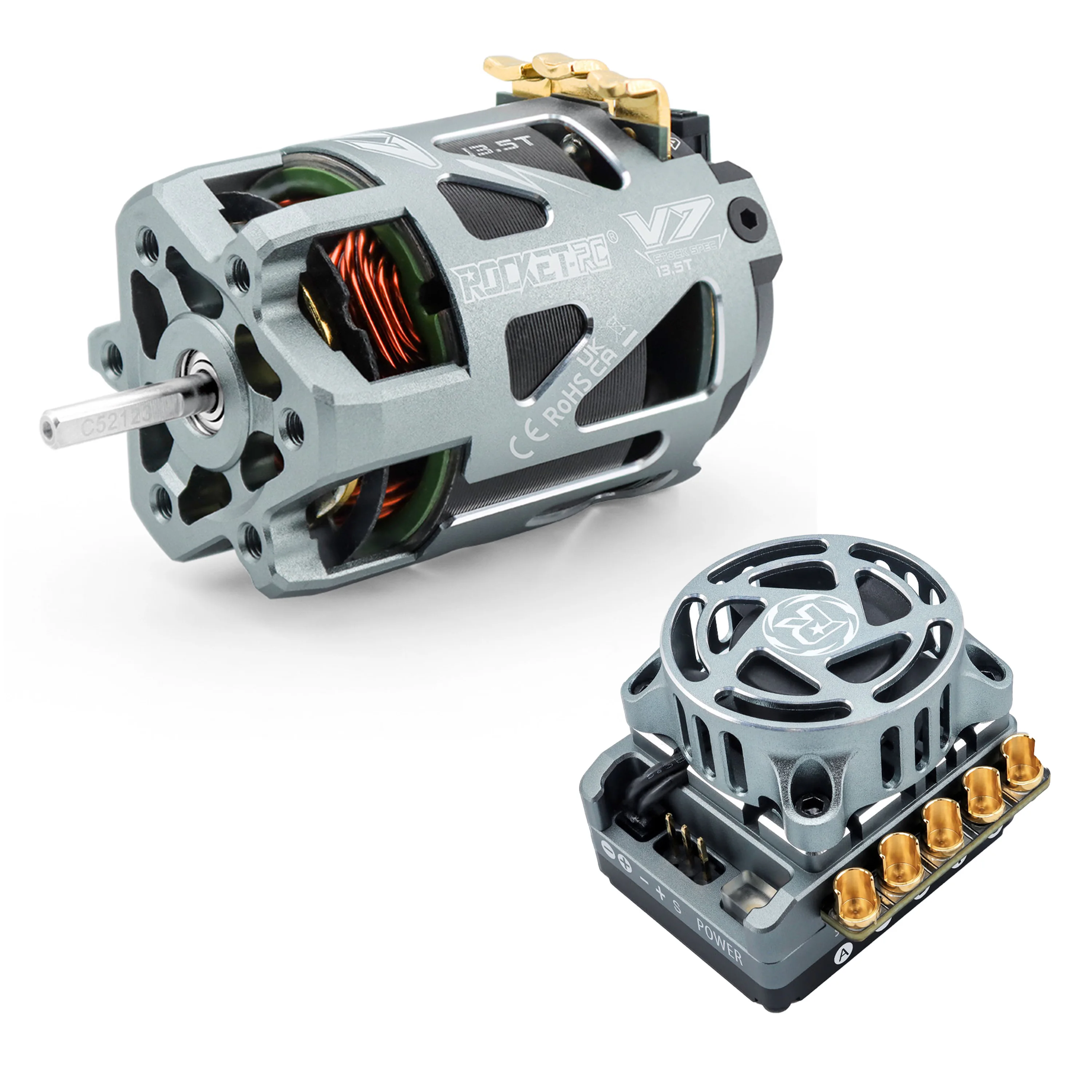 SURPASS HOBBY Rocket-RC 540 V7 Motor Sensored Brushless 160A TS160 V3 ESC Combo Bluetooth Module for 1:10 RC Racing Car Drift