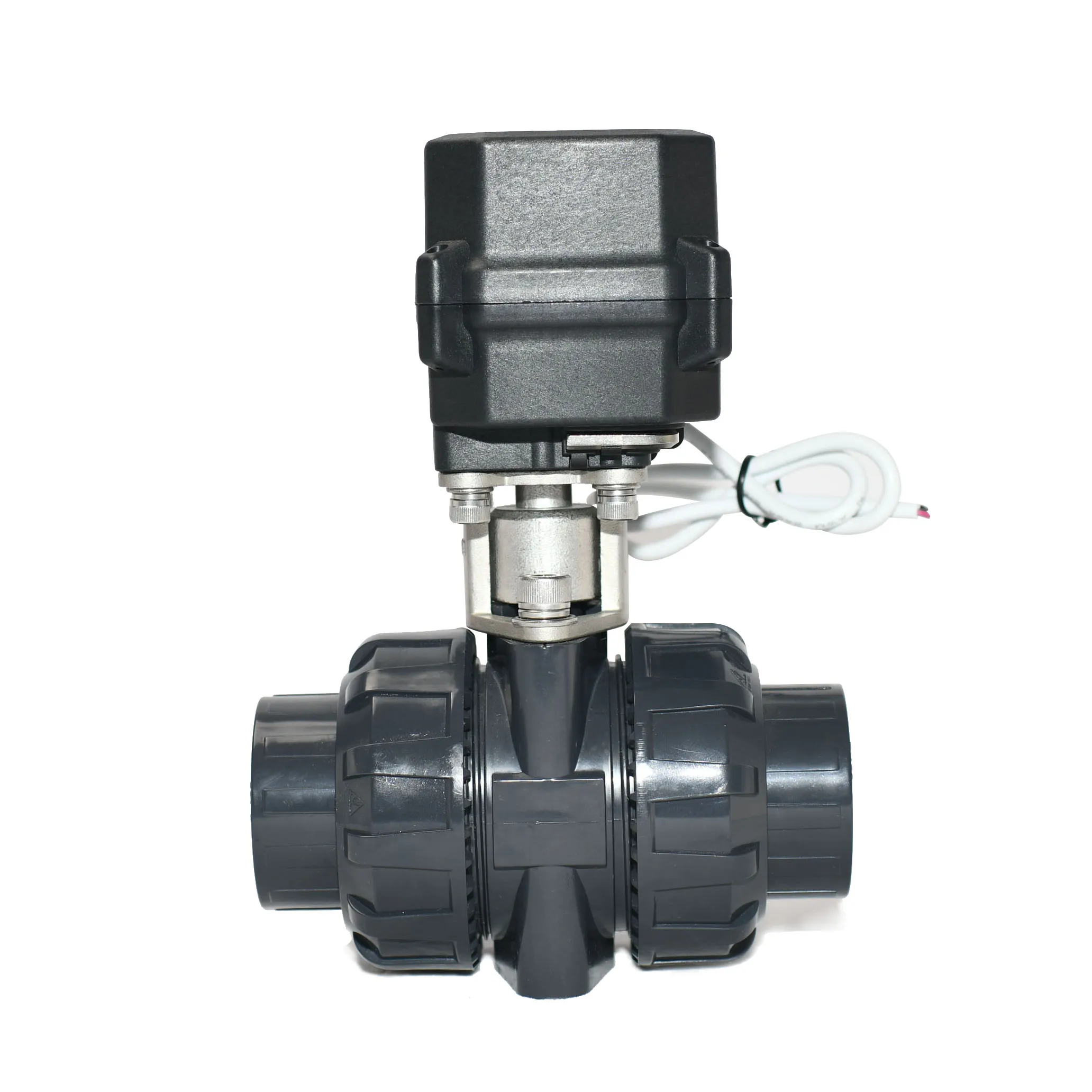 Small Mini Electric UPVC Valve CR202 110V 220V 230V N/O Normally OPEN 2-way Gas Air Motorized Two-second Quick-opening Valve