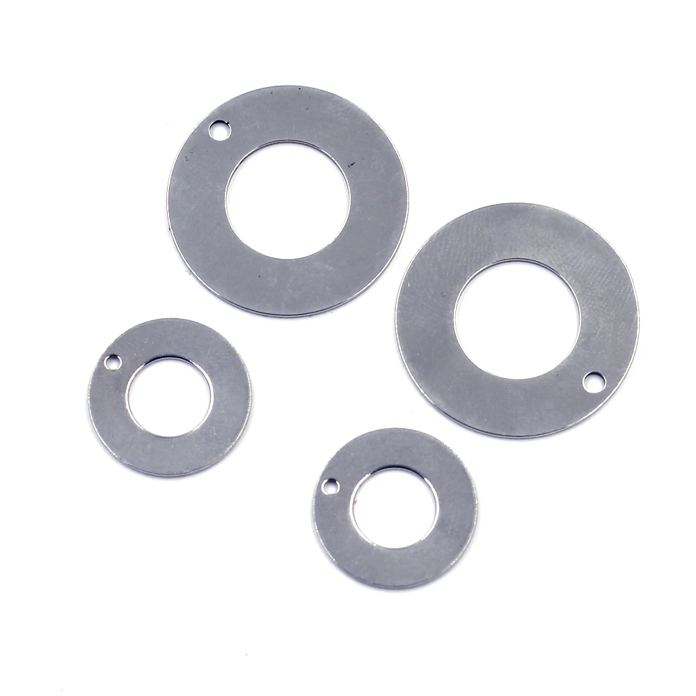 

20Pcs Stainless Steel Round Circle Smooth Blank Stamping Tags Charm Pendants 20/30mm Handmade Crafts Accessories Supplies