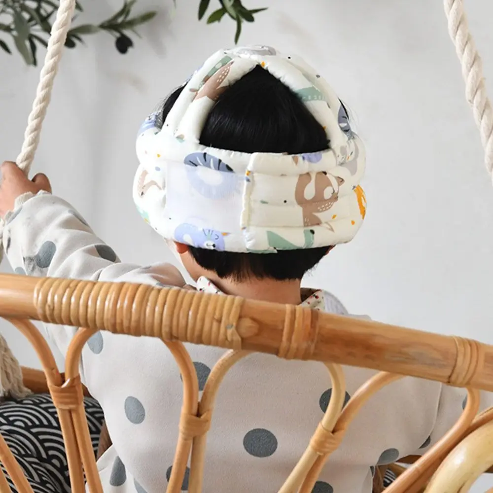 

5-36M Comfortable Learn To Walk Baby Safety Helmet Soft Head Security Head Protection Hat Cartoon Adjustable Crash Cap Toddler