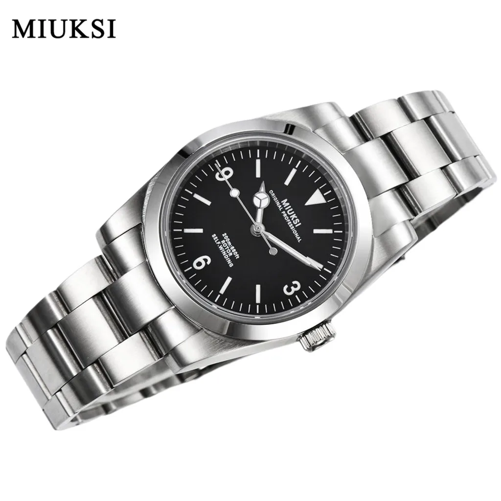 MIUKSI 36mm/40mm Mens Watches Brushed Case 100m Waterproof Sapphire Glass NH35 Automatic Movement Watch Relogio Masculino