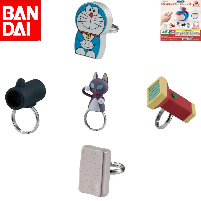 

Bandai Original Genuine Doraemon Secret Gadgets Ring Collection Vol .2 Toys Collectible Model Ornaments Gifts For Children