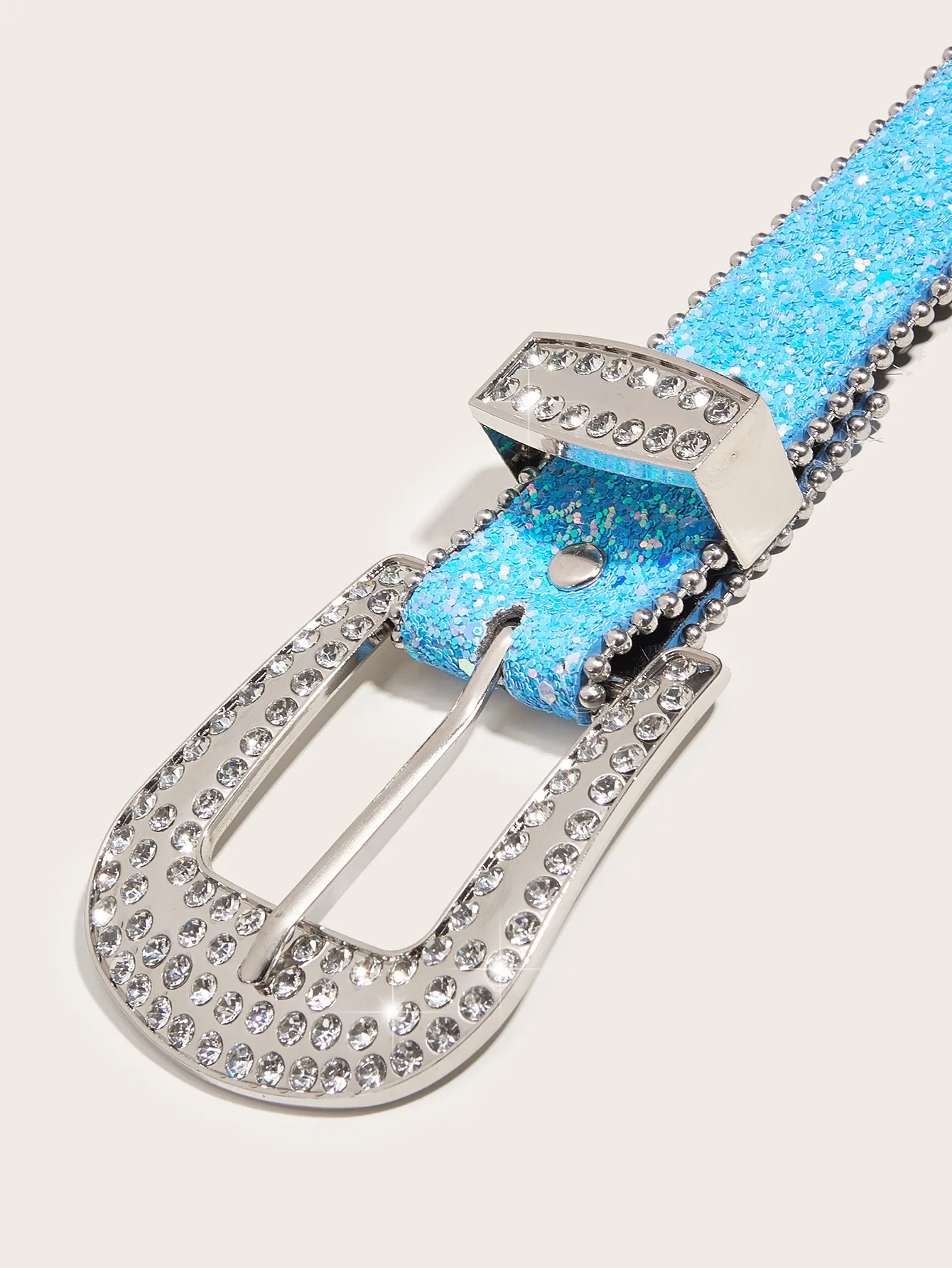 Stilvoller Strass-Gürtel im Western-Cowgirl-Stil, Y2K-Gürtel, glitzernder PU-Ledergürtel, BB-Gürtel, Jeans- und Kleider-Accessoires für Damen – Detail 20