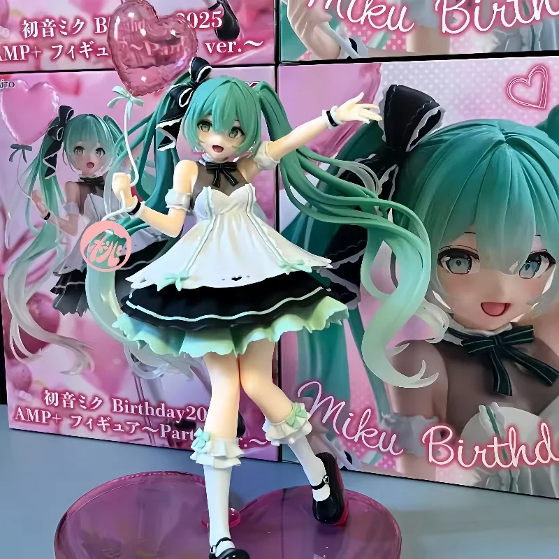 In Stock Original Taito Hatsune Miku Birthday2025 Party Amp Anime Figure Birthday Present Model Doll Desktop Ornaments Toy Gifts