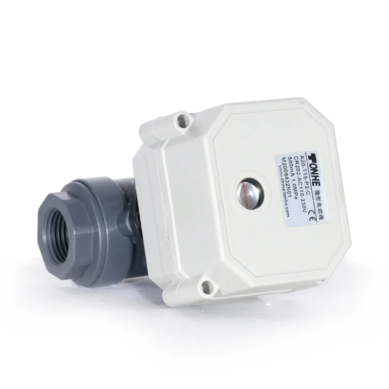 Tonhe BSP/NPT 1/2 ''2 قطعة PVC DC9-24V 4-20mA صمام كروي تعديل تناظري