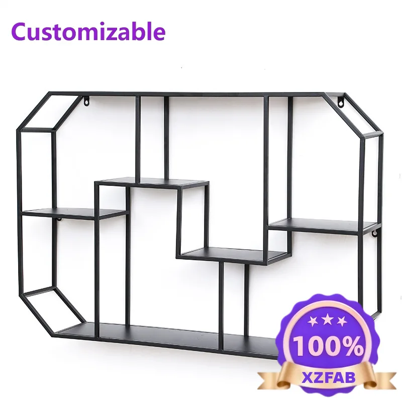 Factory Direct 2026 Shelf Wall Hanging Wall Storage Bedroom Lattice Living Room Cabinet