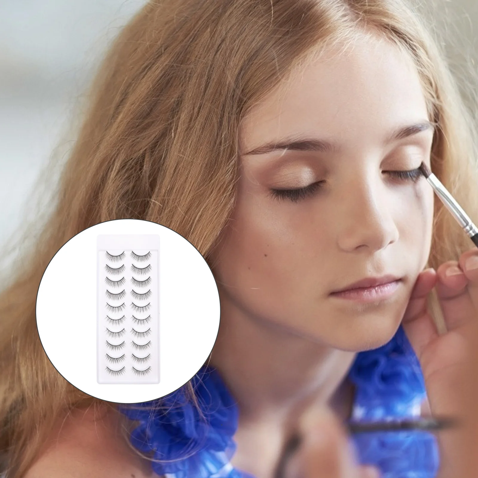 

10Pairs Fake Eyelash Multi-Layer 3D Natural False Eyelashes Long Curl Extension Eyelashes Makeup Eye Beauty Lashes