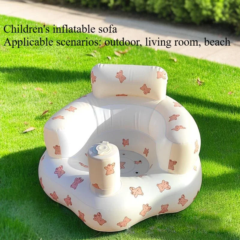 Baby learning seat inflatable sofa folding small sofa inflatable stool baby learning seat children's toys
