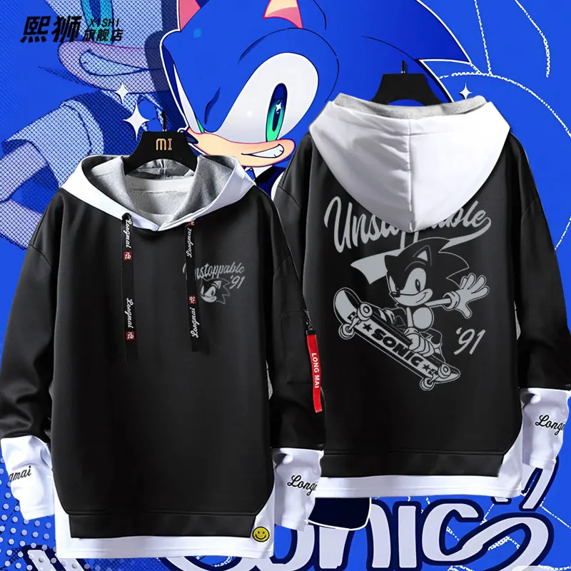 

Классическая толстовка Sonic Hedgehog Step It Up с флисовой подкладкой, унисекс, осенне-зимняя, из полиэстера, с длинными рукавами, повседневная.