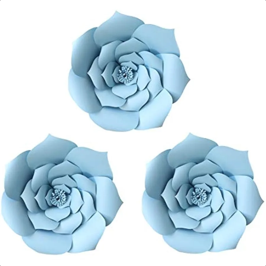 Decoraciones florales de papel para centro comercial diario, flores gigantes para boda, fondo de flores para fiesta, flores hechas a mano DIY para decoración de pared de cumpleaños