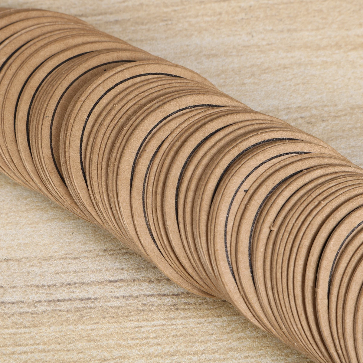 

200 pcs Kraft Paper Gift Tags Round Thank You Heart Design Decorative Wedding Party Baking Store Supplies