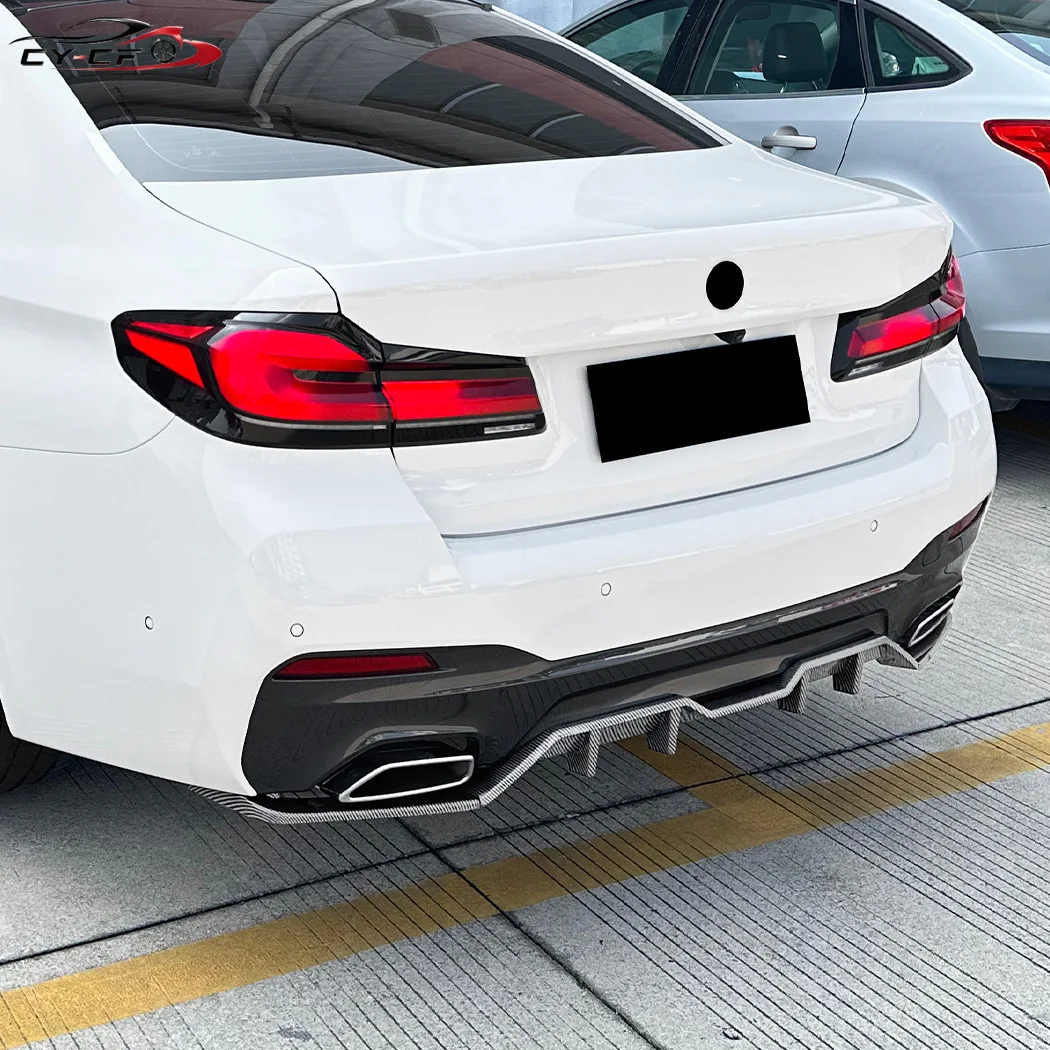 Rear Bumper Diffuser Lip For BMW 5 Series G30 G31 LCI M-Sport 520i 525i 530i 540i 2021-2023 Lower Splitter Protector Accessories