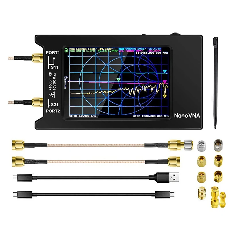 

Nanovna-H4 Векторный анализатор сети с дополнительной калибровкой SMA HF VHF UHF, измерение анализатора антенны (4 дюйма)