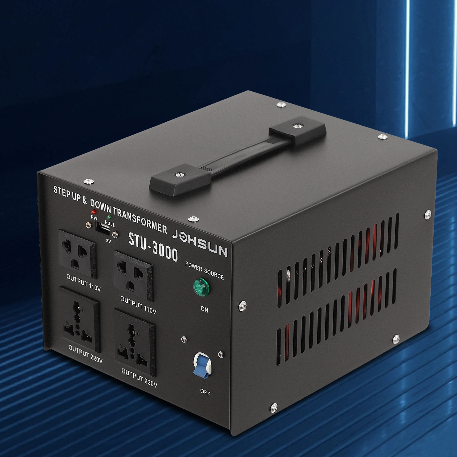 3000 واط محول جهد كهربي محول 110 فولت/220 فولت تصعيد/أسفل الولايات المتحدة التوصيل الحديد حالة 3-وضع 5 فولت USB فيوز حماية للمنزل الصناعية #5
