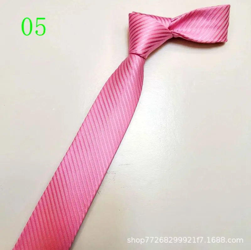 Hand tied tie, men's business dress, wedding groom, Korean version, casual 5CM wedding stripes, trend for office students