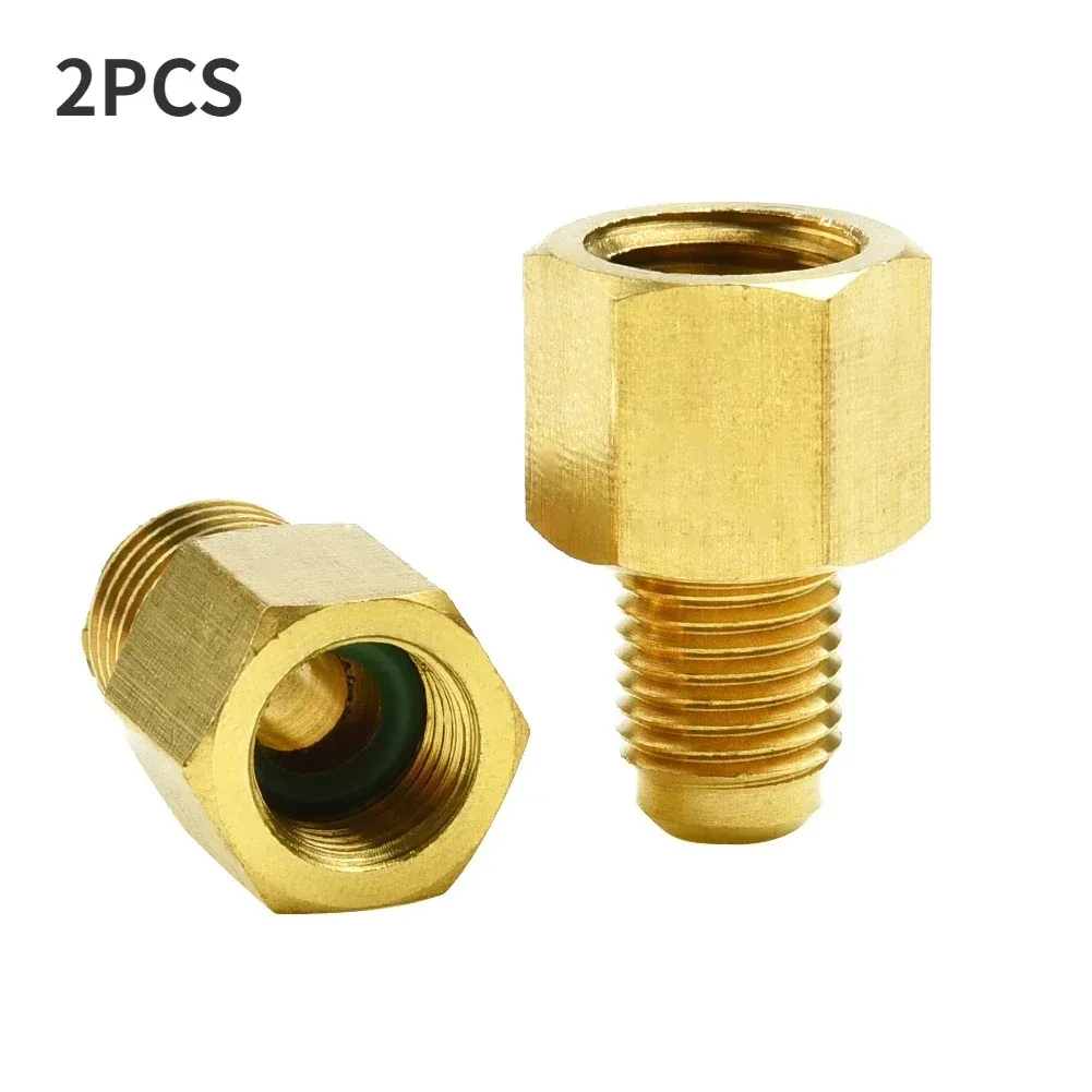 1/4 Female Flare 1/2 Acme Quick Coupling Adapt Car Air Conditioner Adapter Safety Valve R12 To R134a R134a To R12 Adapter Kit