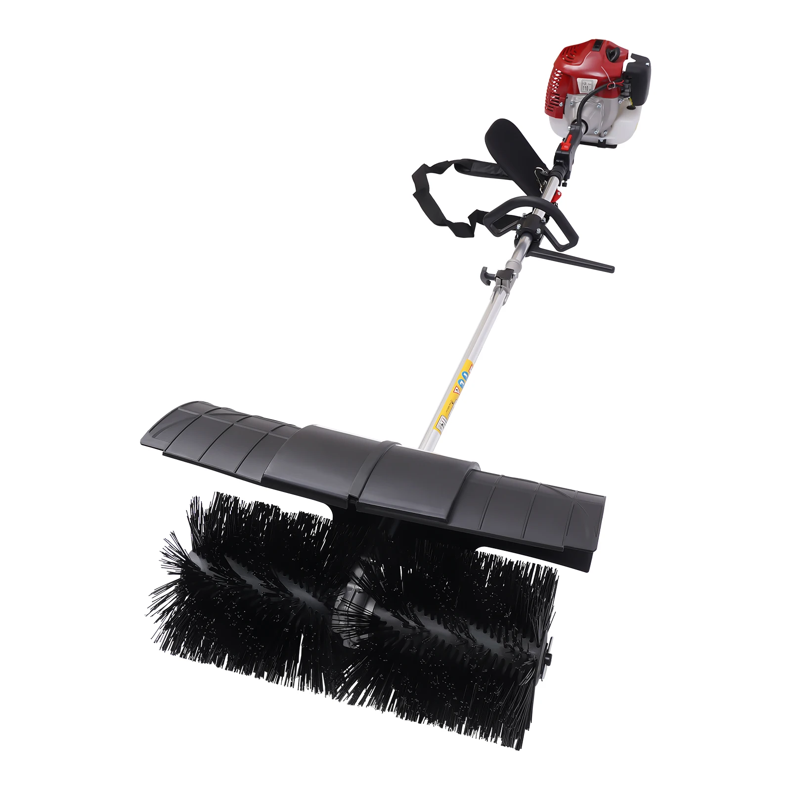 2-Stroke 52cc Gas Power Hand Held Sweeper Broom Driveway Turf Artificial Grass Snow Clean