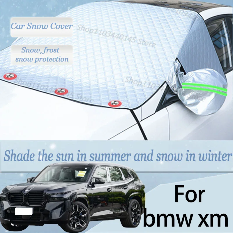 

For bmw xm car Snow Windscreen, Snow, Frost, Dust and UV Visor, Winter car clothing, thick magnetic