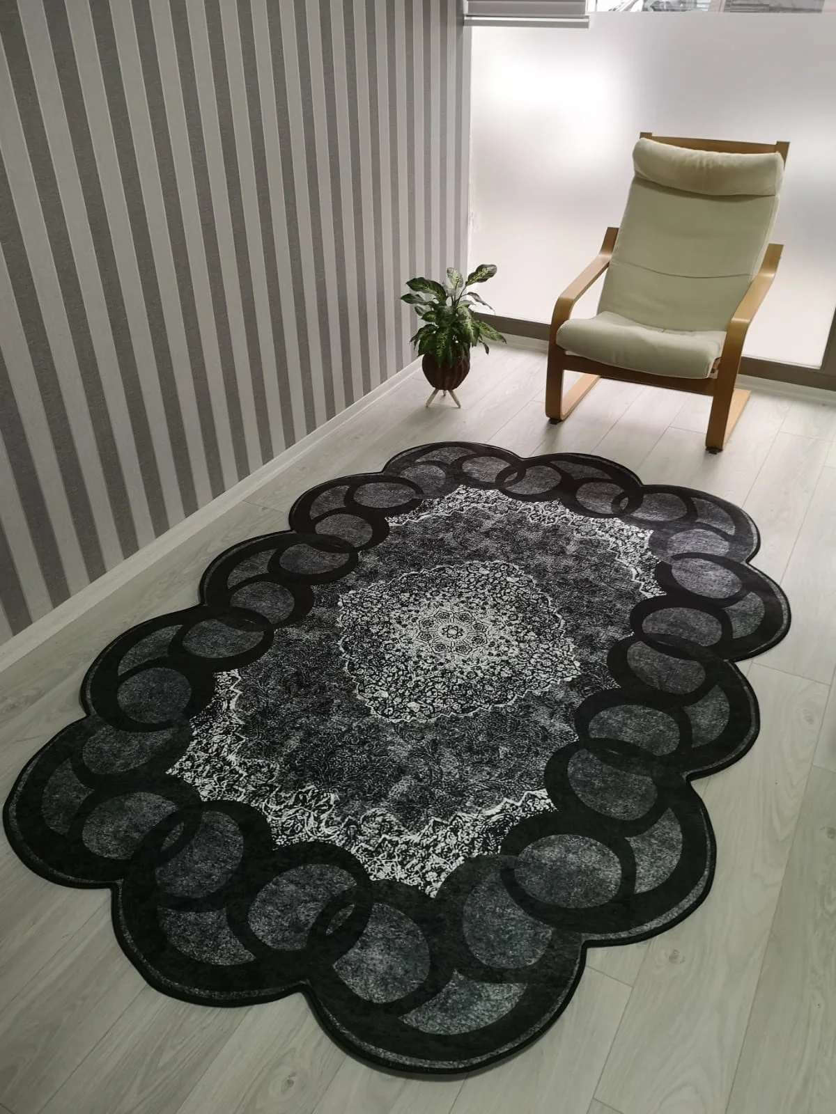 Antibacterial Non Slip Leather Base Carpet Rug Runner Living Room Bedroom Corridor Kitchen