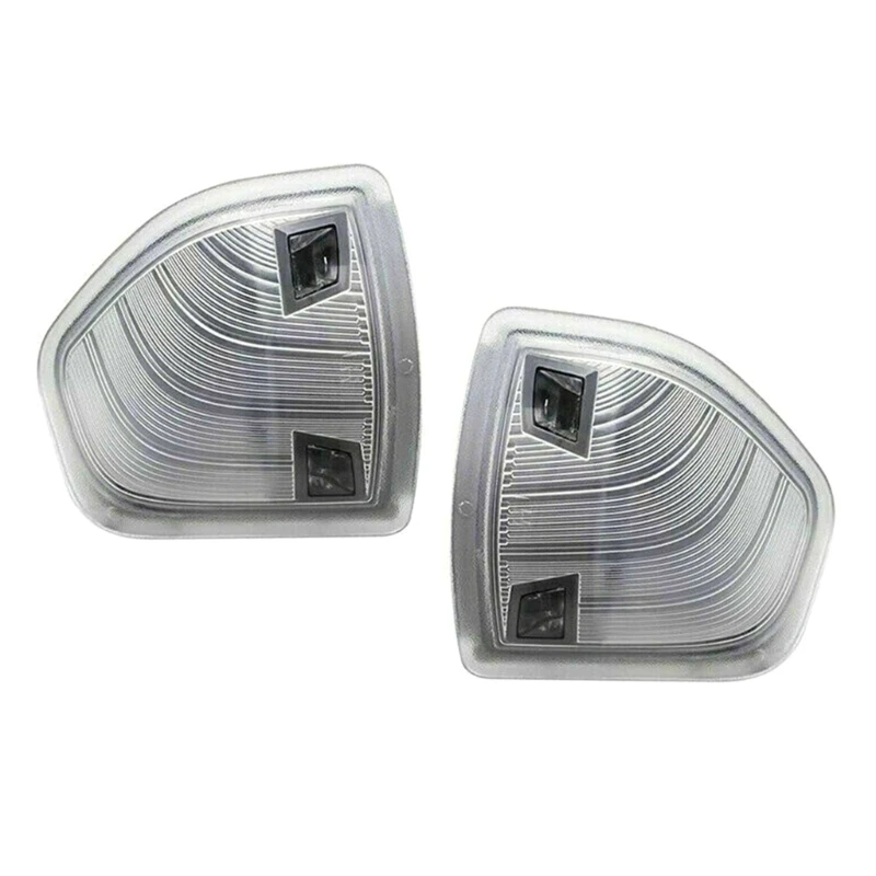 2pc Front Turn Signal Light for 1500 2500 Replacement Clear/Smoke Lens LED Side Turn Signal Lamp