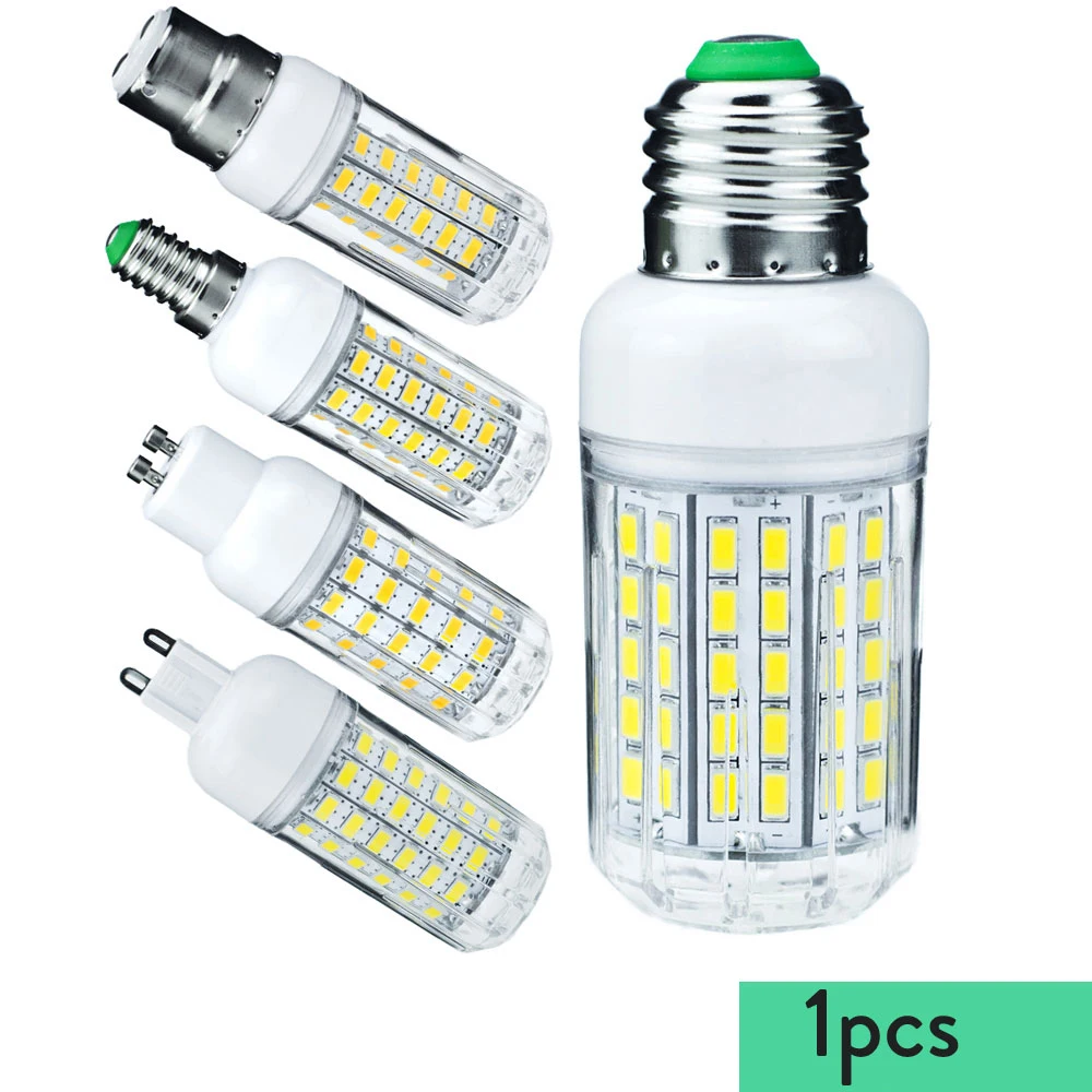 Led Corn Light Bulbs Energy-saving Lighting 5730smd Socket Lights Color Small Mini Warm Home Gu10 E14 15w 360 B22 E12 220V
