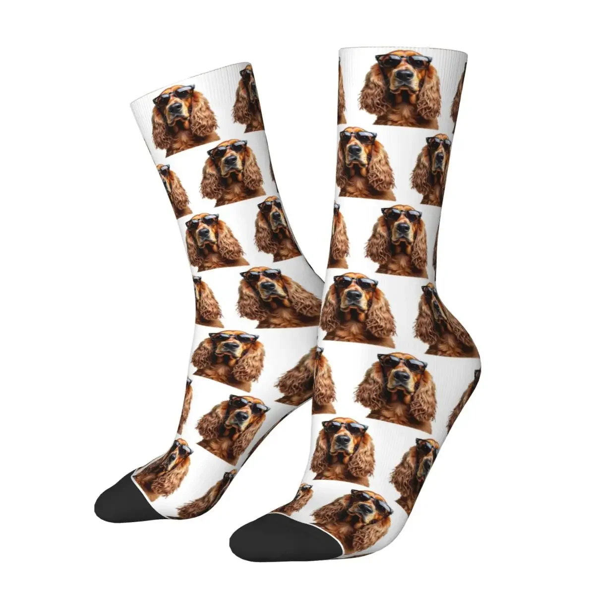 

Funny Cool Afghan Hound Wearing Sunglasses Socks Harajuku Soft Stockings All Season Long Socks for Man's Woman's Christmas Gifts