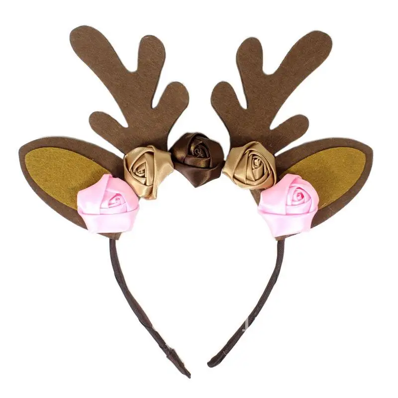 

Christmas antler headband party decorations non-woven elk head band gift props