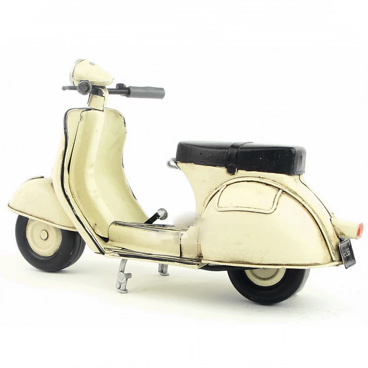 

#@2021 High Quality Convenient Handmade Vintage Iron Model Pedal Motorcycle Model Handicraft Gift