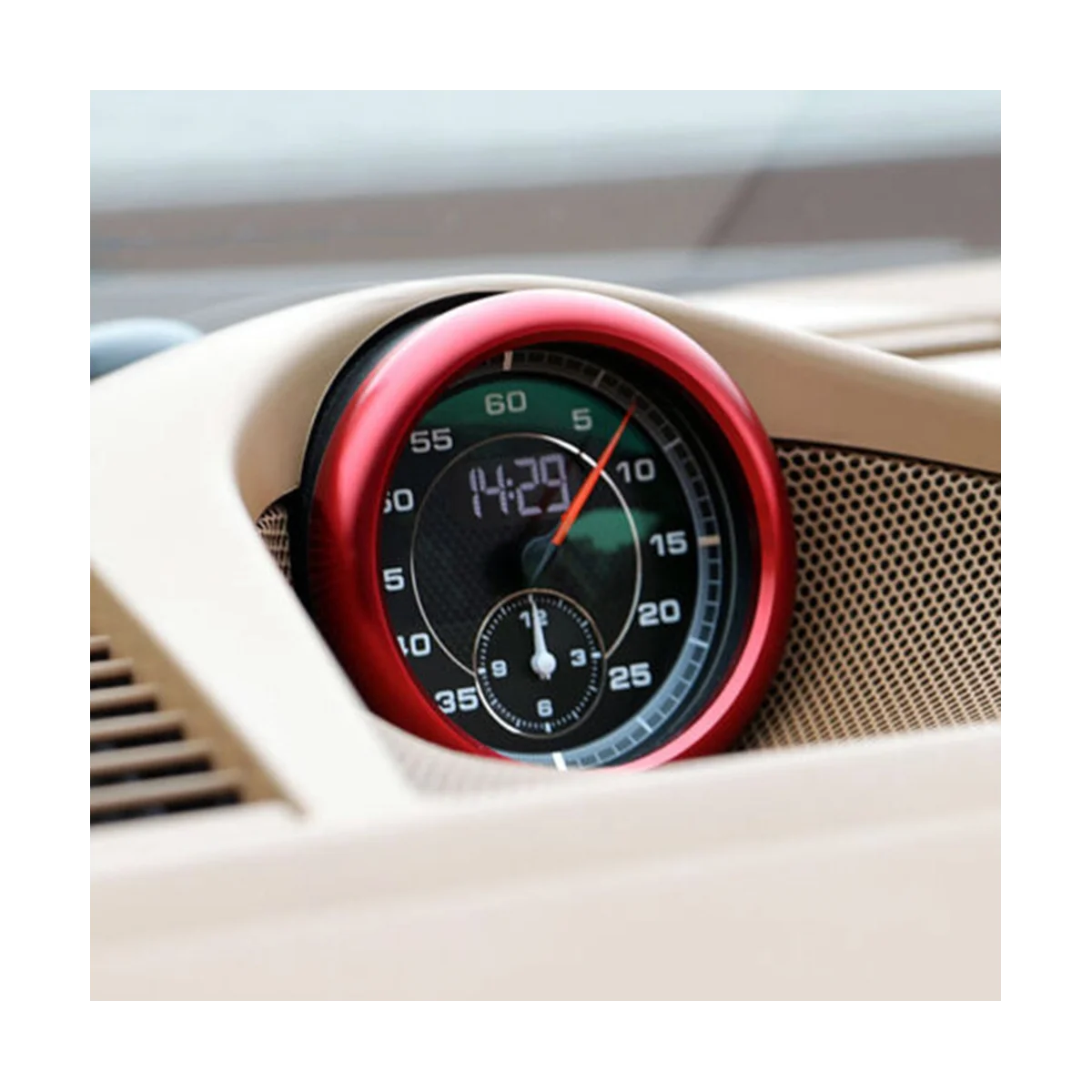 Compass Ring Clock Stopwatch Trim Ring Car Accessories for Porsche Panamera 911 Cayenne