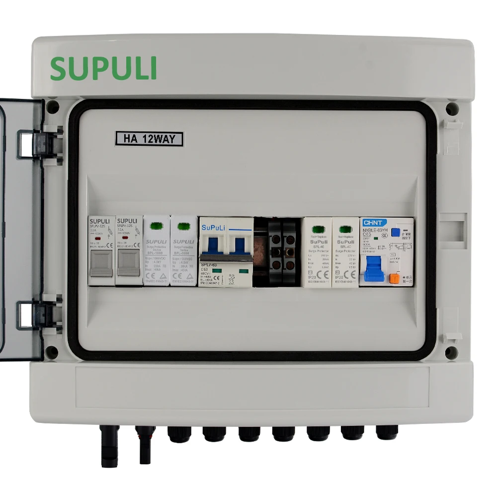 Водонепроницаемая коробка, 1-струнная объединительная коробка, солнечная фотоэлектрическая матрица, постоянный ток + переменный ток, 1 вход, 1 выход для солнечной панели