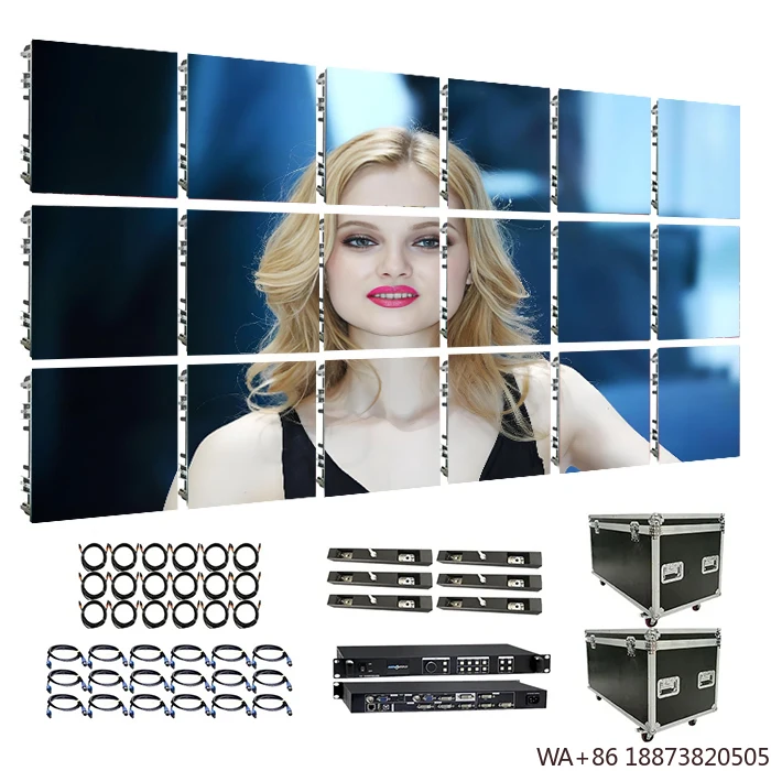 Светодиодный полноцветный P2.976 Подвижный сценический задний настенный дисплей Легко разборная установка для аренды выставок и мероприятий