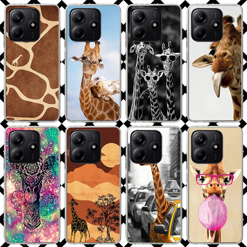 Чехол для телефона с изображением жирафа для Xiaomi Redmi Note 14 14S 13 12 12S 11 Pro Plus 11E 11T 11S 10S 10 9S 5G Soft Cover Fundas Чехол для телефона с изображением жирафа для Xiaomi Redmi Note 14 14S 13 12 12S 11 Pro Plus 11E 11T 11S 10S 10 9S 5G Soft Cover Fundas