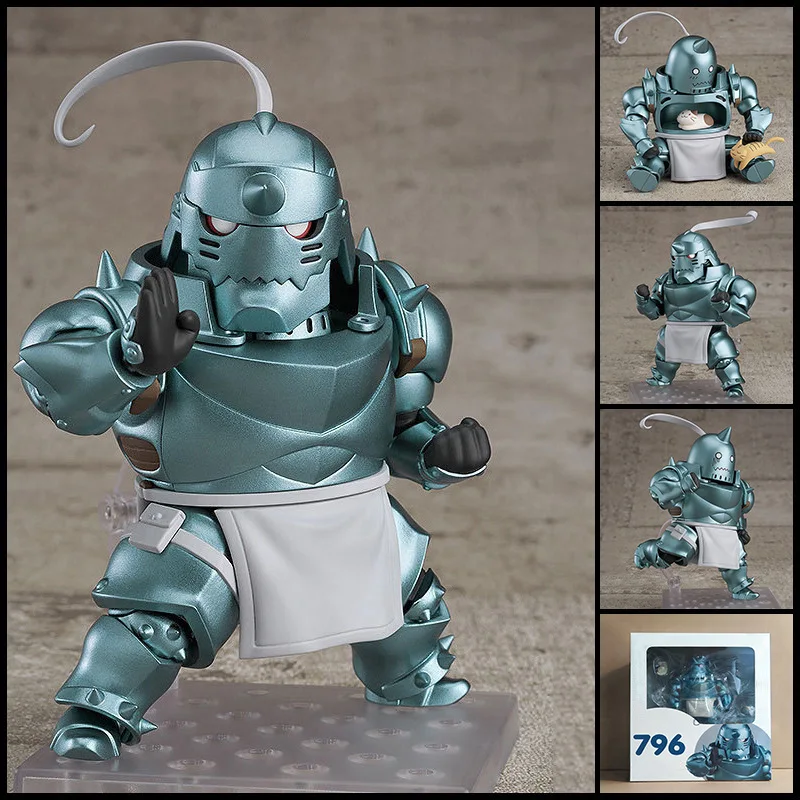 

In Stock Q Edition Fullmetal Alchemist Alphonse Elric Anime Peripheral Movable Model Counter Decoration Toys Gifts Action Figure